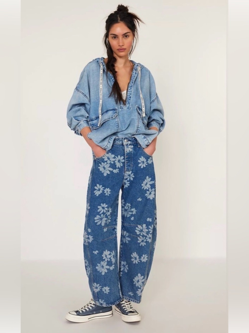 Free People We The Free Good Luck Barrel Jeans